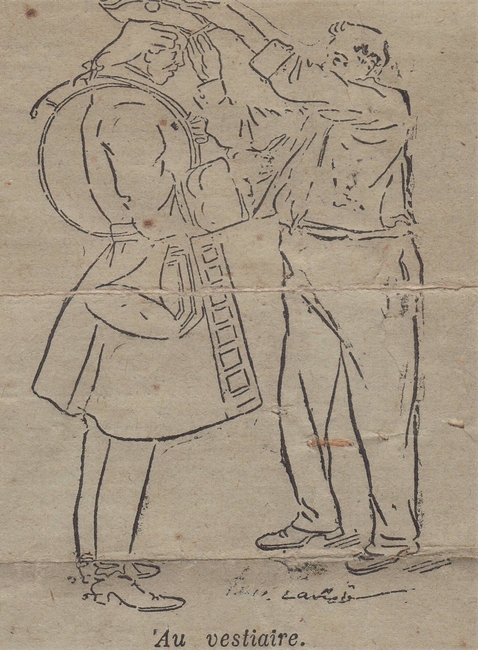 L'Equipage Menier en tenue Louis XV - Don de M. A.-P. Baudesson à la Société de Vènerie